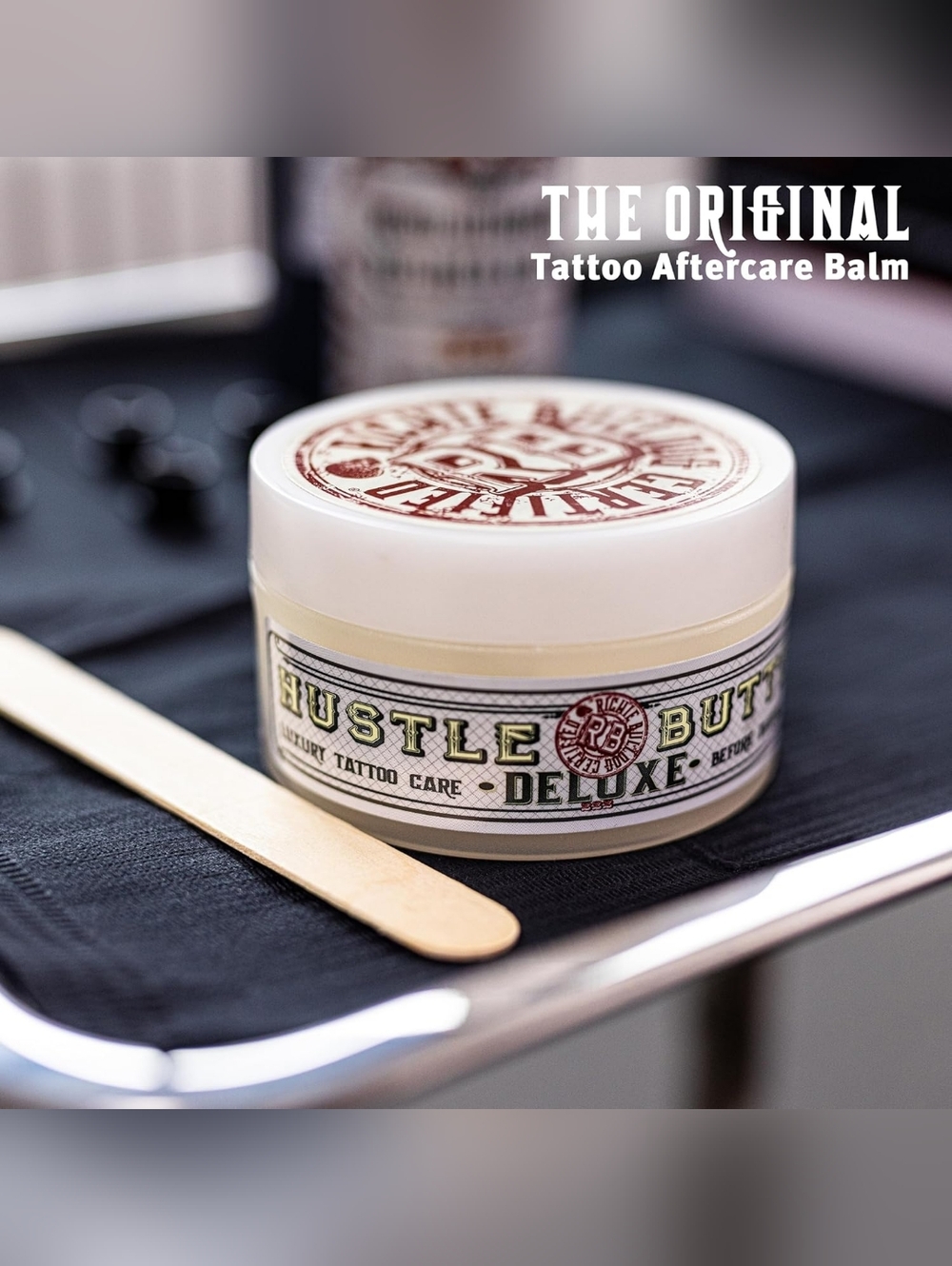 5/$25 or Free Gift: Hustle Butter Deluxe Tattoo Aftercare Butter Balm - Picture 2 of 9